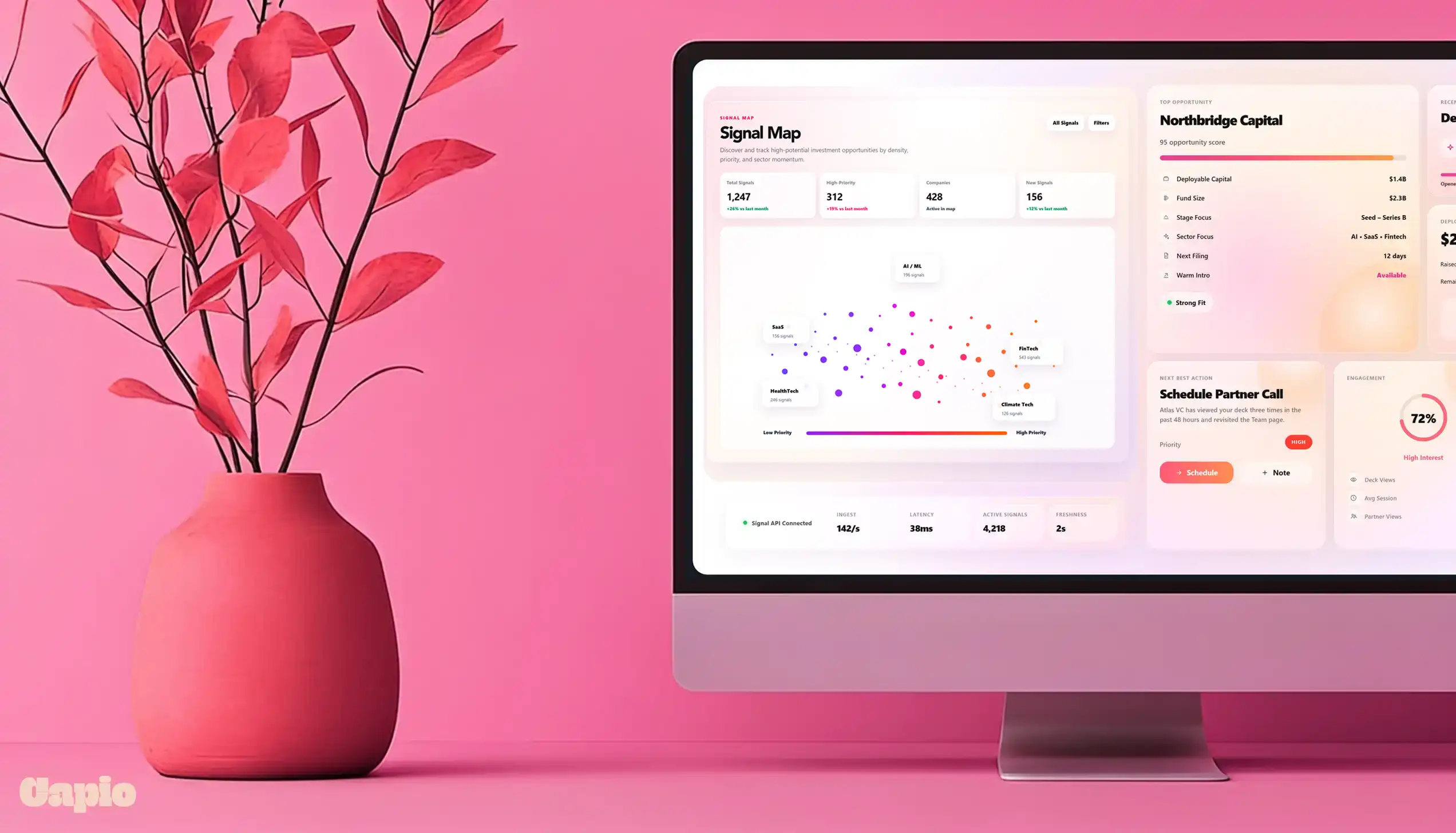 Capio signal map interface